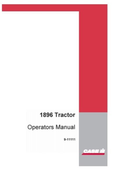 Case 1896 Tractor Operators Manual - Image 4