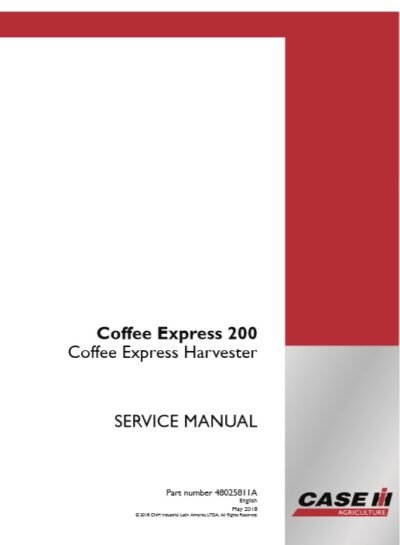 Case Coffee Express 200 Service Repair Manual - Image 3
