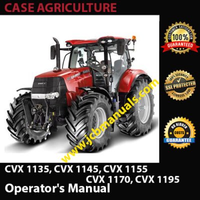 Case Tractor CVX 1135, CVX 1145, CVX 1155, CVX 1170, CVX 1195 Operators Manual
