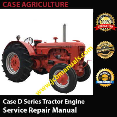 Case D Series Tractor Engine Service Manual