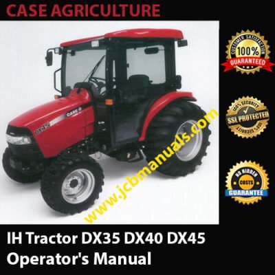 Case IH Tractor DX35 DX40 DX45 Operators Manual