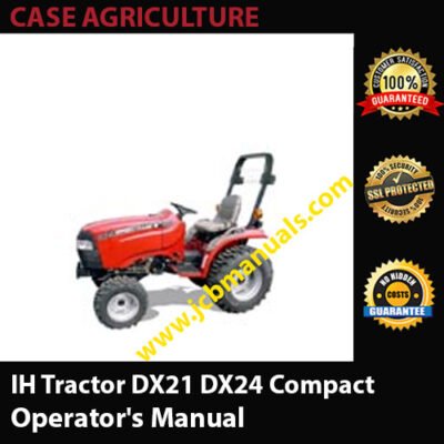 Case IH Tractor DX21 DX24 Compact Operators Manual