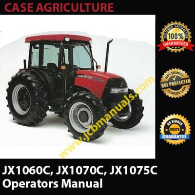 Case Tractor JX1060C JX1070C JX1075C Operators Manual