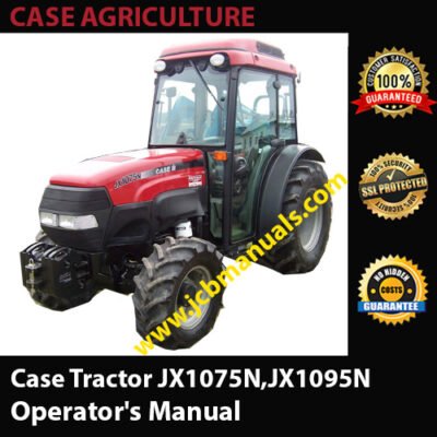 Case Tractor JX1075N, JX1095N Operator’s Manual