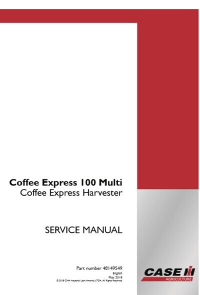 Case IH Tractor Coffee Express 100 Service Repair Manual - Image 2