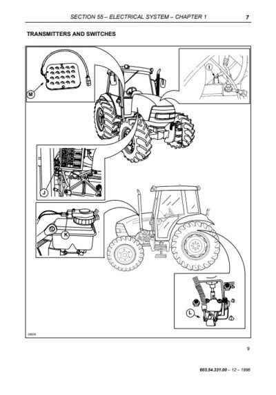 Case JX60, JX70, JX80, JX90, JX95 Tractors Service Repair Manual - Image 8