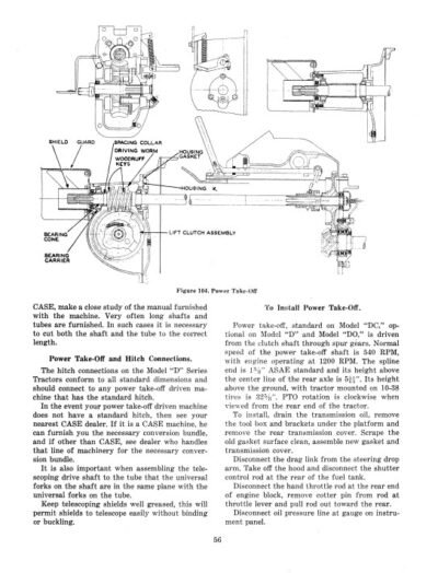 Case D Series Tractor Engine Service Manual