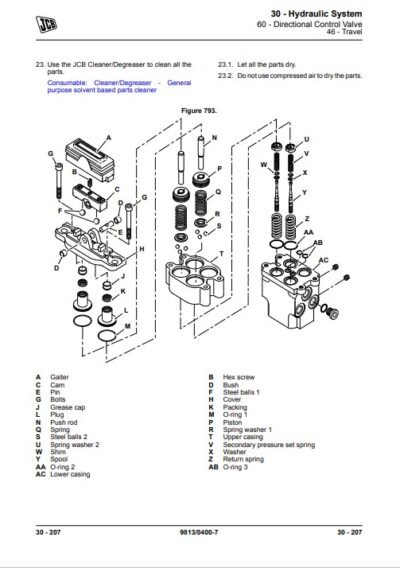 JCB JS140, JCB JS200, JCB JS205, JCB JS215 Excavator Service Repair Manual - Image 4