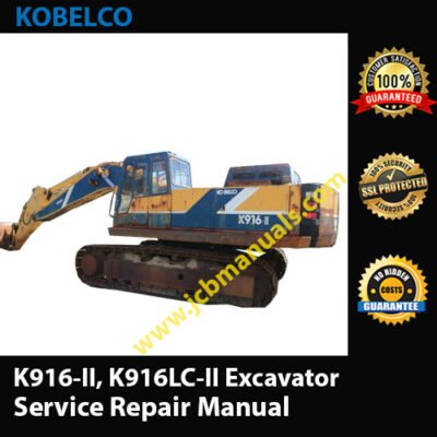 Kobelco K916-II, K916LC-II Excavator Service Repair Manual