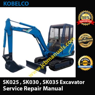 Kobelco SK025 , SK030 , SK035 Excavator Service Repair Manual