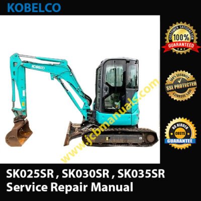 Kobelco SK025SR , SK030SR , SK035SR Excavator Service Repair Manual