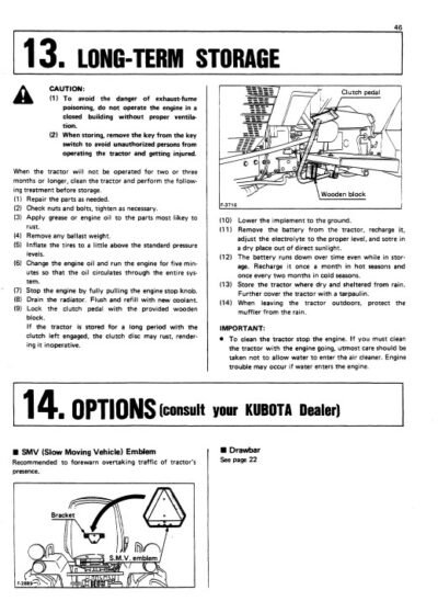 Kubota B6200HST , B7200HST Tractors Operators Manual - Image 4