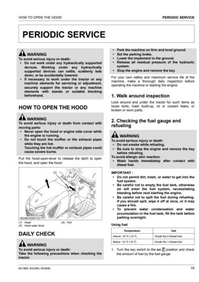 kubota bx2680 shop manual