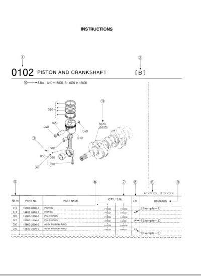 Kubota D1105-BG2-SAE-1 , D1105-BG2-SAE-2 Diesel Engine Parts Manual - Image 2