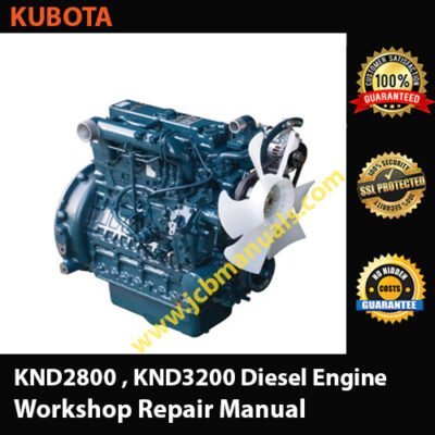 Kubota KND2800 , KND3200 Diesel Engine Workshop Manual