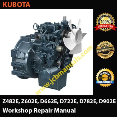 Kubota Z482E, Z602E, D662E, D722E, D782E, D902E Diesel Engines Operators Manual