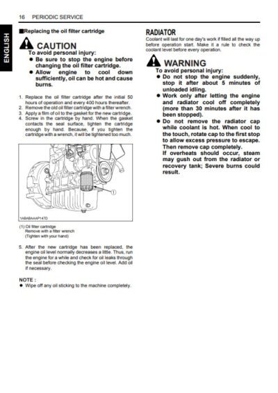 Kubota D1005-E3BG , D1305-E3BG , D1105-E3BG , V1505-E3BG Diesel Engine Operators Manual - Image 4