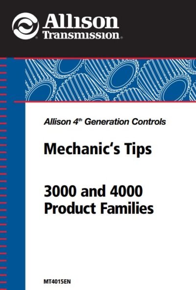 allison transmission 3000 and 4000 service manual