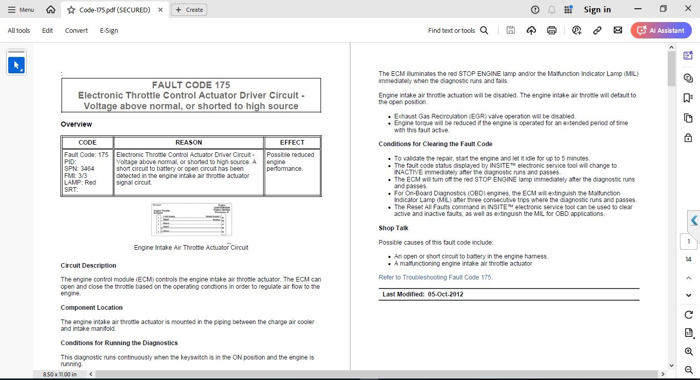 CUMMINS FAULT CODE 175 1 cummins fault code troubleshooting manual