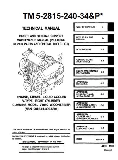 cummins v903c diesel engine technical manual pdf 3