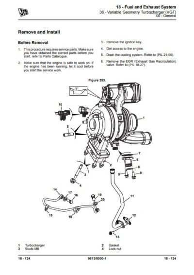 jcb js 230 service manual