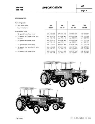 NEW HOLLAND 466 466DT 566 566DT 666 666DT 766 766DT Workshop Manual - Image 4