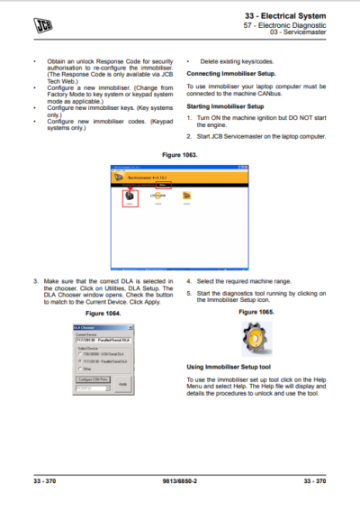 jcb tm320 error codes