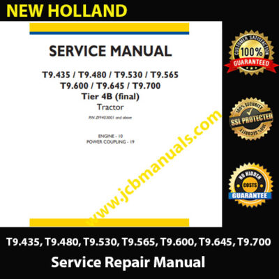 NEW HOLLAND T9.435, T9.480, T9.530, T9.565, T9.600, T9.645, T9.700 Tier 4B Service Manual