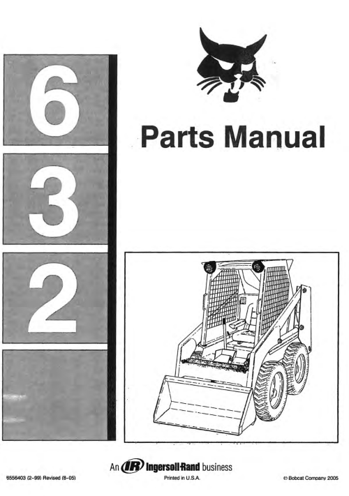 Bobcat 632 Skid Steer Parts Manual