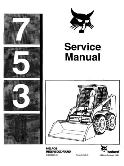 BOBCAT SERVICE MANUAL DOWNLOAD | Bobcat 753 Skid Steer Service Repair