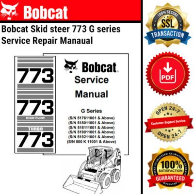 BOBCAT SERVICE MANUAL DOWNLOAD | Bobcat Skid Steer 773 G Series Service