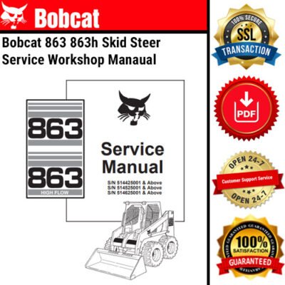 BOBCAT SERVICE MANUAL DOWNLOAD | Bobcat 863 863h Skid Steer Service