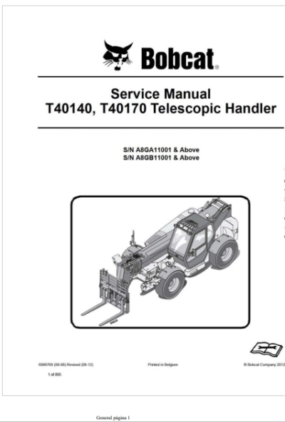 bobcat t40140 service manual pdf