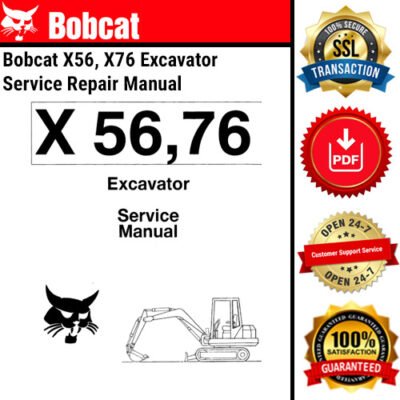 BOBCAT SERVICE MANUAL DOWNLOAD | Bobcat X56, X76 Excavator Service