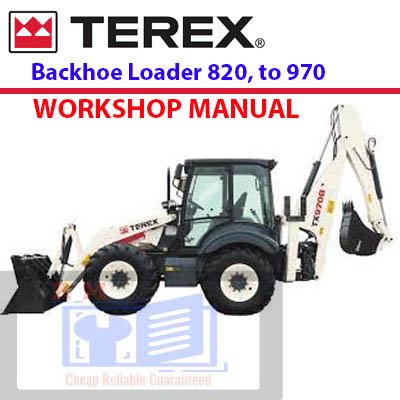 Terex 820-860-880-970-980 Backhoe Loader Workshop Manual | Jcb Service ...