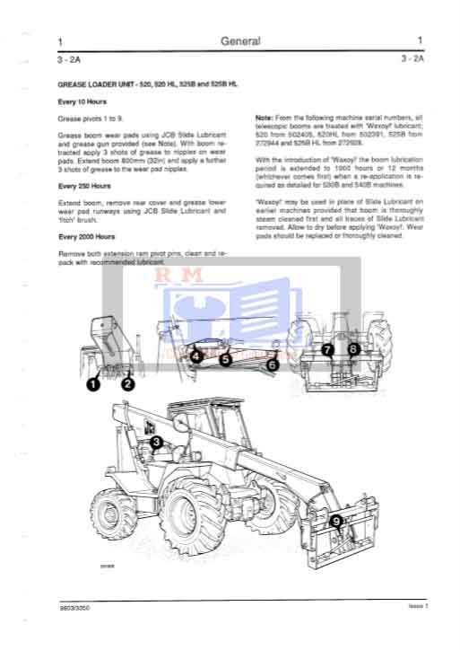 JCB 520 TO 540 Loadall Range Service Repair Manual 4 JCB 520 TO 540 Loadall Range Service Repair Manual - Image 4