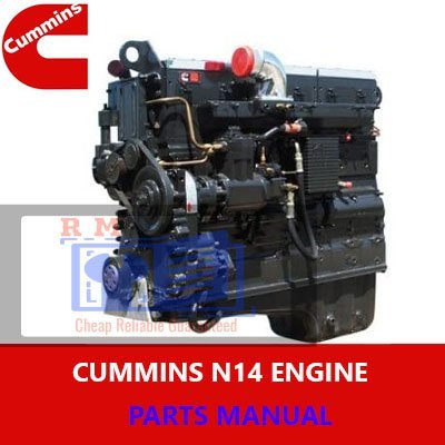 Parts manual for Cummins N14 engine, offering crucial details for repair and maintenance procedures