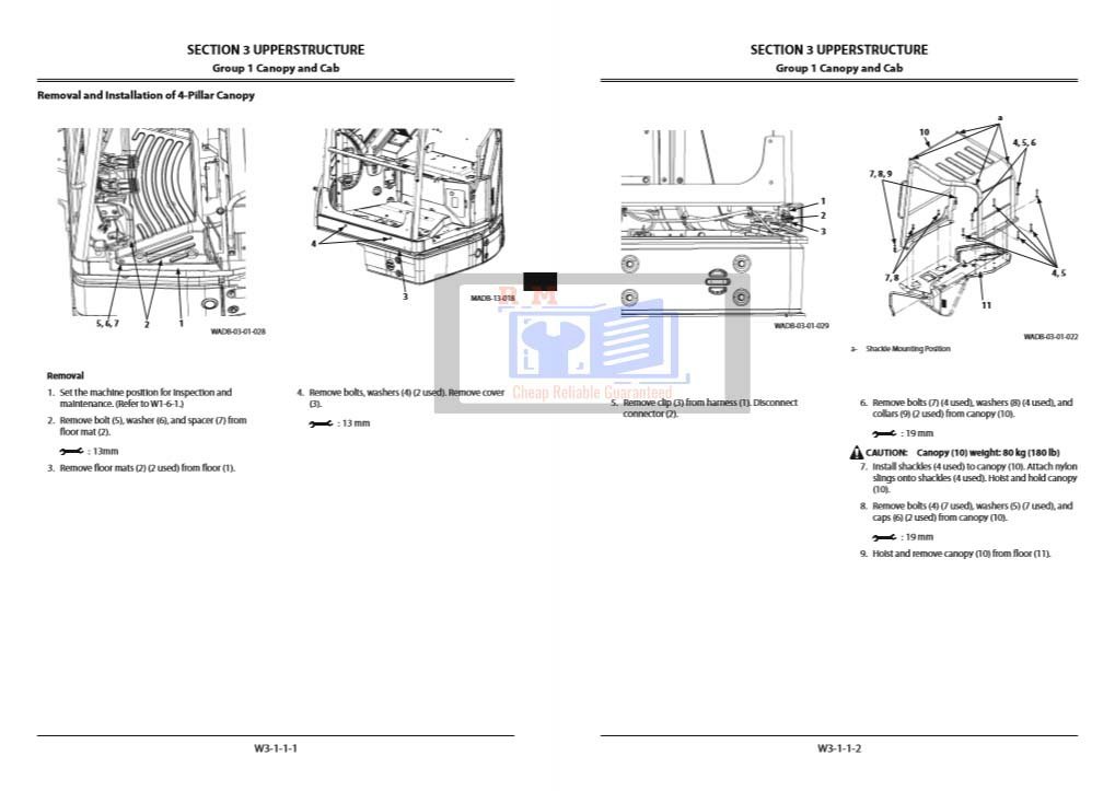 Hitachi ZX55U-5B Excavator Workshop Manual and Diagrams 6 Hitachi ZX55U-5B Excavator Workshop Manual and Diagrams - Image 6