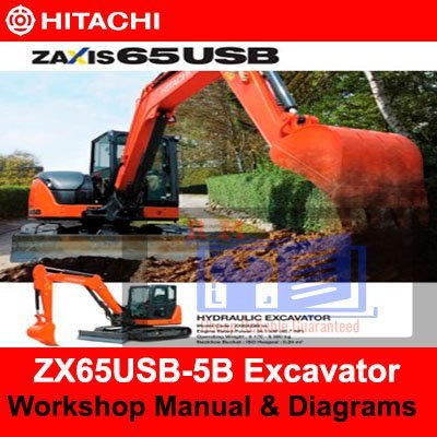 Hitachi ZX65USB-5B Excavator Workshop Manual and Diagrams