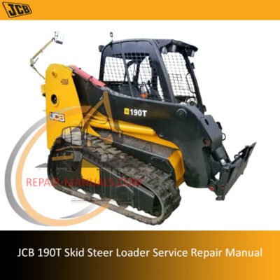 Service repair manual for JCB 190T Skid Steer Loader, detailing maintenance and troubleshooting procedures