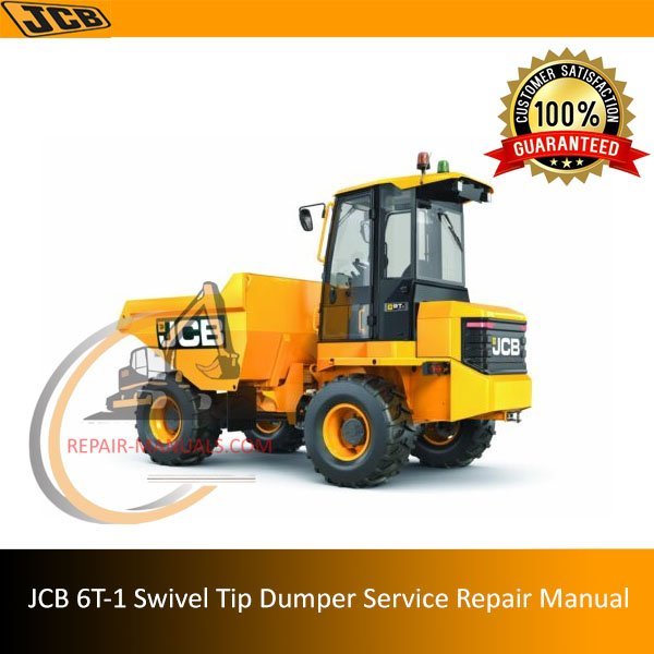 Service repair manual for JCB 6T-1 Front Tip Dumper