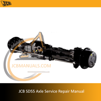 JCB SD55 Axle Service Repair Manual cover featuring detailed diagrams and instructions for axle maintenance and repair