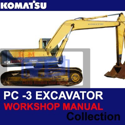 Cart 4 Komatsu Excavator PC -3 Workshop Manuals Collection