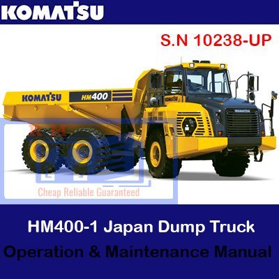 Cart 5 Komatsu HM400-5 Japan Dump Truck Operation and Maintenance Manual