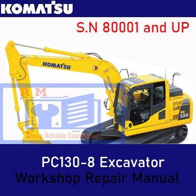 Komatsu PC130-8 Excavator Workshop Repair Manual