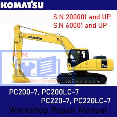 Komatsu PC200-7, PC200LC-7, PC220-7, PC220LC-7 Workshop Repair Manual