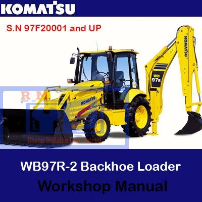 Cart 2 Komatsu WB97R-2 Backhoe Loader Workshop Manual