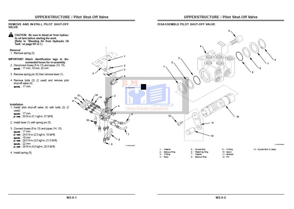 Hitachi ZX210W Workshop Manual 2 Hitachi ZX210W Workshop Manual - Image 2