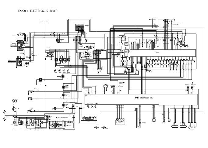 Hitachi EX200-5, EX200LC-5, EX220-5, EX220LC-5, EX230LC-5, EX270-5, EX270LC-5 Diagrams 3 Hitachi EX200-5, EX200LC-5, EX220-5, EX220LC-5, EX230LC-5, EX270-5, EX270LC-5 Diagrams - Image 3