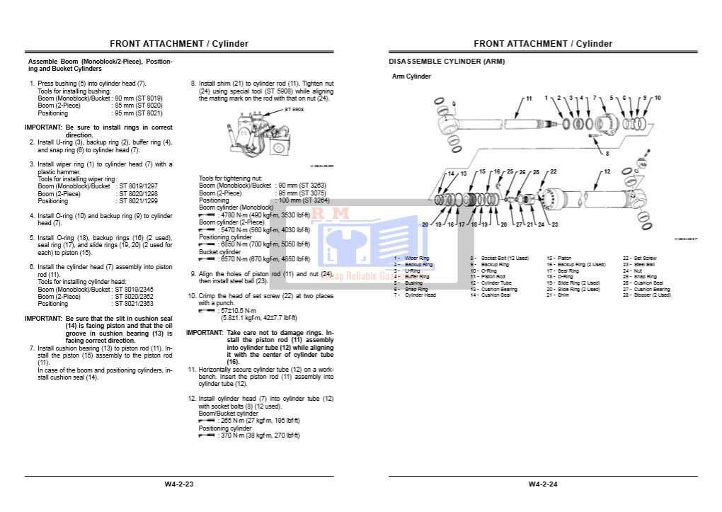 Hitachi ZX210W Workshop Manual 4 Hitachi ZX210W Workshop Manual - Image 4